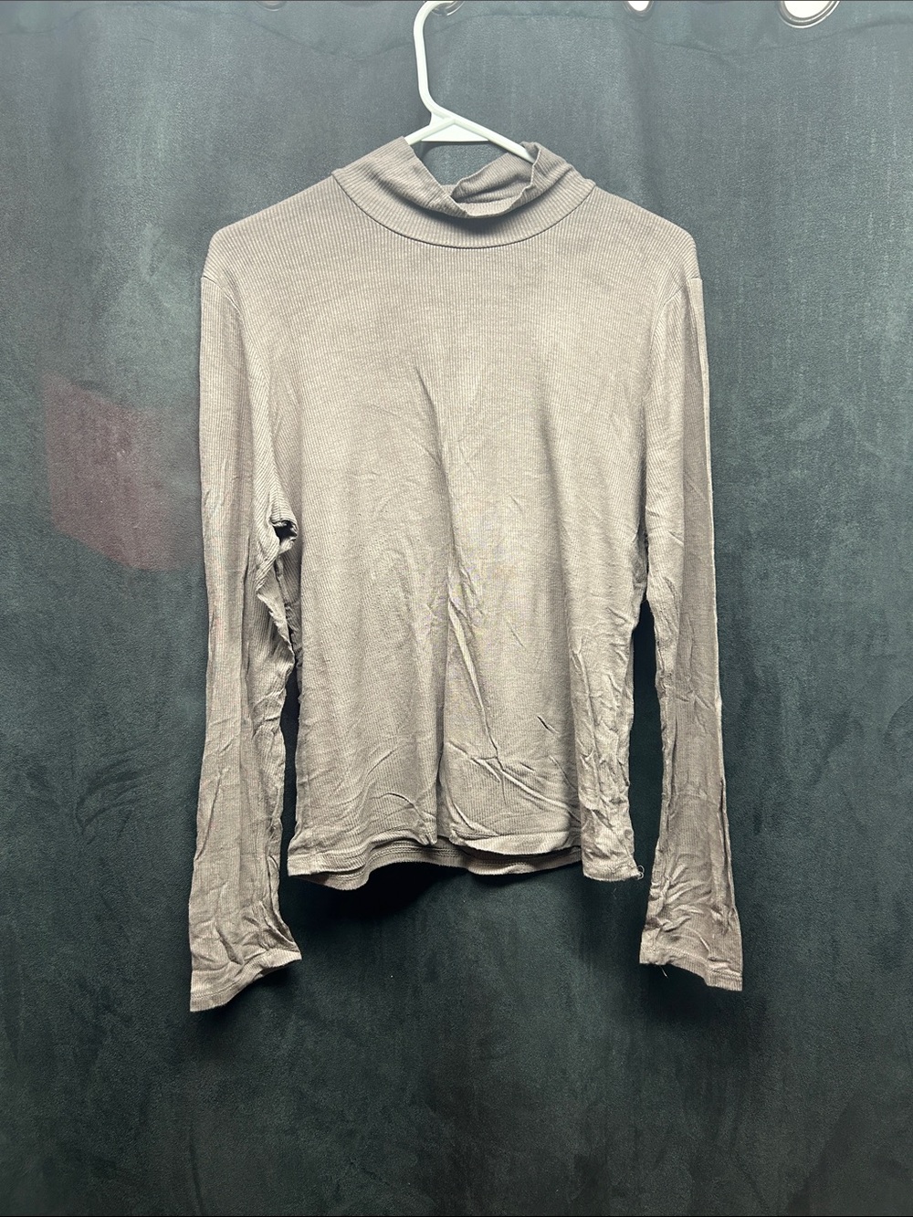 Ardene Long Sleeve Turtleneck Top - Taupe
